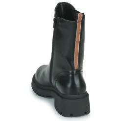 Bon marché 🛒 Chaussures Femme Boots The Divine Factory QL4717-NOIR Noir 🎉 -Bottines Boutique 22968128 500 E