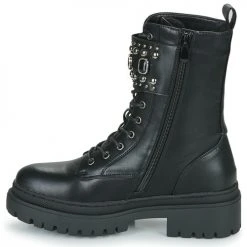 Bon marché 😍 Chaussures Femme 🎁 Boots The Divine Factory HX4703-NOIR Noir ✔️ -Bottines Boutique 22968129 500 D