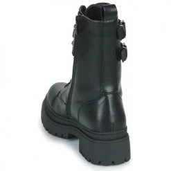 Bon marché 😍 Chaussures Femme 🎁 Boots The Divine Factory HX4703-NOIR Noir ✔️ -Bottines Boutique 22968129 500 E