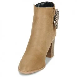 Meilleur prix ✨ Chaussures Femme Bottines The Divine Factory QL4726-BEIGE Beige ✨ -Bottines Boutique 22968132 500 C