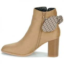 Meilleur prix ✨ Chaussures Femme Bottines The Divine Factory QL4726-BEIGE Beige ✨ -Bottines Boutique 22968132 500 D