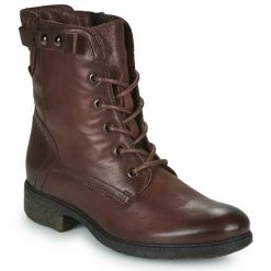 Sortie 💯 Chaussures Femme ✔️ Boots Dream in Green NELATINE Marron ✨