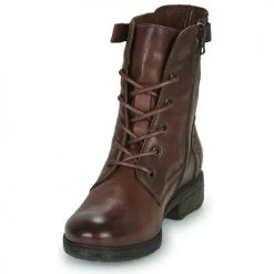 Sortie 💯 Chaussures Femme ✔️ Boots Dream in Green NELATINE Marron ✨ -Bottines Boutique 22976546 500 C