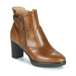Sortie 🔥 Chaussures Femme Bottines NeroGiardini LESINA Cognac 🔔