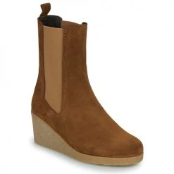 Le moins cher ✨ Chaussures Femme 🎁 Boots Betty London VERANA Camel 🛒