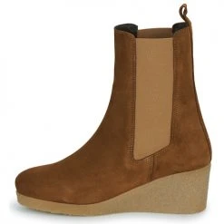 Le moins cher ✨ Chaussures Femme 🎁 Boots Betty London VERANA Camel 🛒 -Bottines Boutique 23132832 500 D
