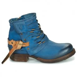 Meilleur prix 🥰 Chaussures Femme Boots Airstep / A.S.98 SAINT Bleu 🔔 -Bottines Boutique 2900583 500 B