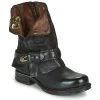 Sortie 🛒 Chaussures Femme Boots Airstep / A.S.98 SAINT BIKE Noir 😉