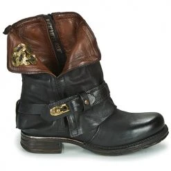 Sortie 🛒 Chaussures Femme Boots Airstep / A.S.98 SAINT BIKE Noir 😉 -Bottines Boutique 432890 500 B