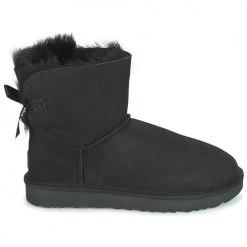 Offres 👍 Chaussures Femme 🔥 Boots UGG MINI BAILEY BOW II Noir ⭐ -Bottines Boutique 6021520 500 B