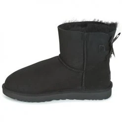 Offres 👍 Chaussures Femme 🔥 Boots UGG MINI BAILEY BOW II Noir ⭐ -Bottines Boutique 6021520 500 D