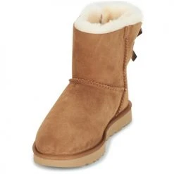 Meilleure vente 🧨 Chaussures Femme 💯 Boots UGG MINI BAILEY BOW II Camel ❤️ -Bottines Boutique 6021521 500 C