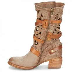 Remise 🔔 Chaussures Femme Boots Airstep / A.S.98 CRUZ Beige 💯 -Bottines Boutique 7085106 500 D